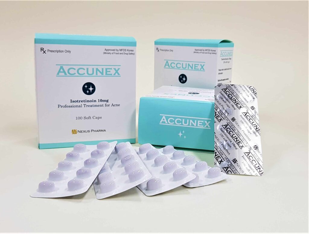 Accunex Soft Capsules made of Isotretinoin