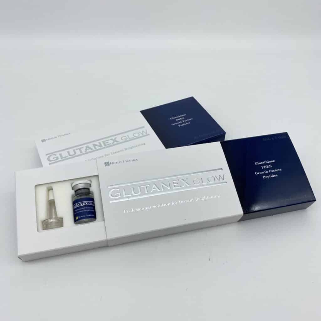 Glutanex Glow boxes and contents