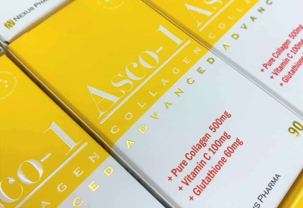 Asco-1 Collagen Advanced Tablets with Glutathione andvitamin c