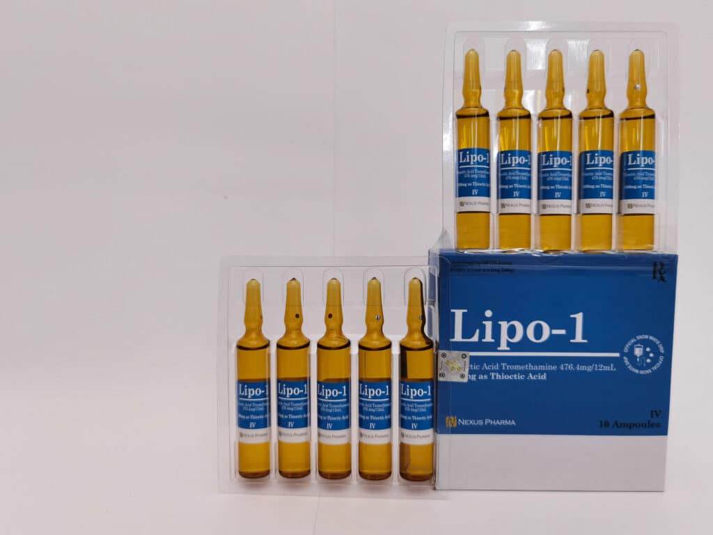 10 ampoules of Lipo-1 thioctic Acid